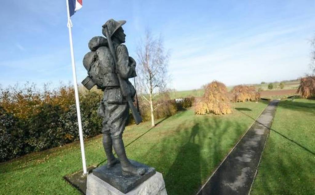 About 10,000 Australians were killed or wounded in 1917 at Bullecourt, northern France, the scene of some of the heaviest Australian losses in World War I. (Photo: AFP / Denis Charlet).