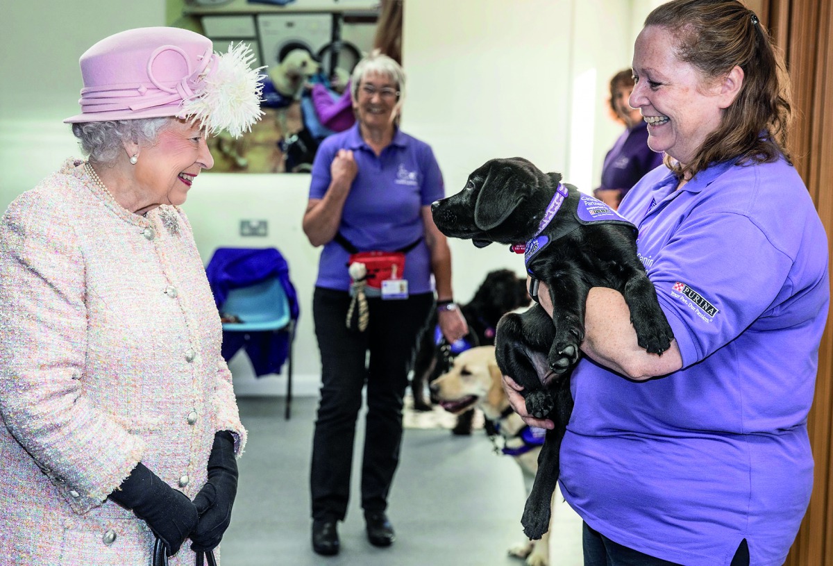 Britain's Queen Elizabeth visits the Canine Partners charity in Midhurst, Britain, November 30, 2017. Reuters/Richard Pohle