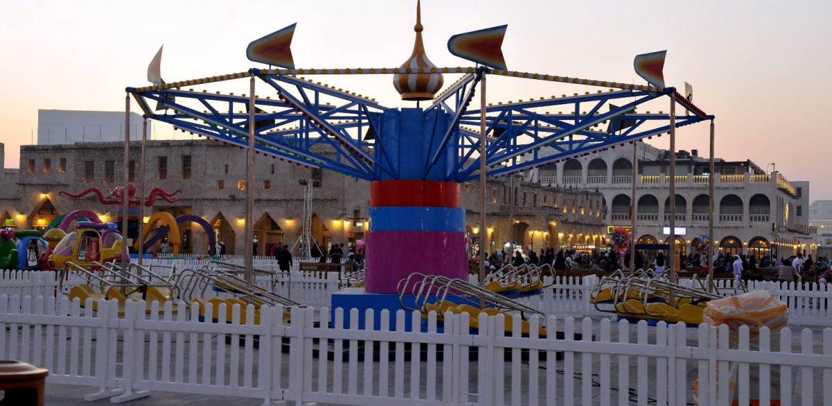 Picture of the rides for Souq Waqif Spring Festival; Image taken on December 22 by Kammutty VP / The Peninsula 