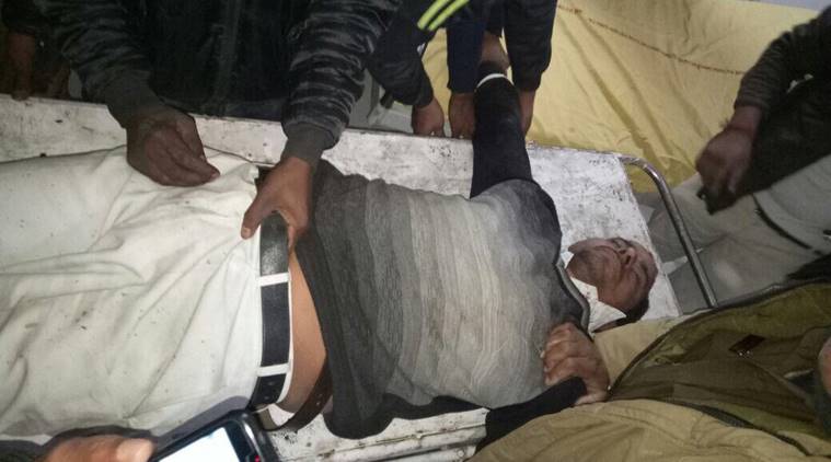 Naresh Dhankar, 45, began his murder rampage in a hospital in Palwal then walked the city's streets picking victims at random, police said. The accused now is in police custody. (Photo courtesy: Manoj K / The Indian Express) 
