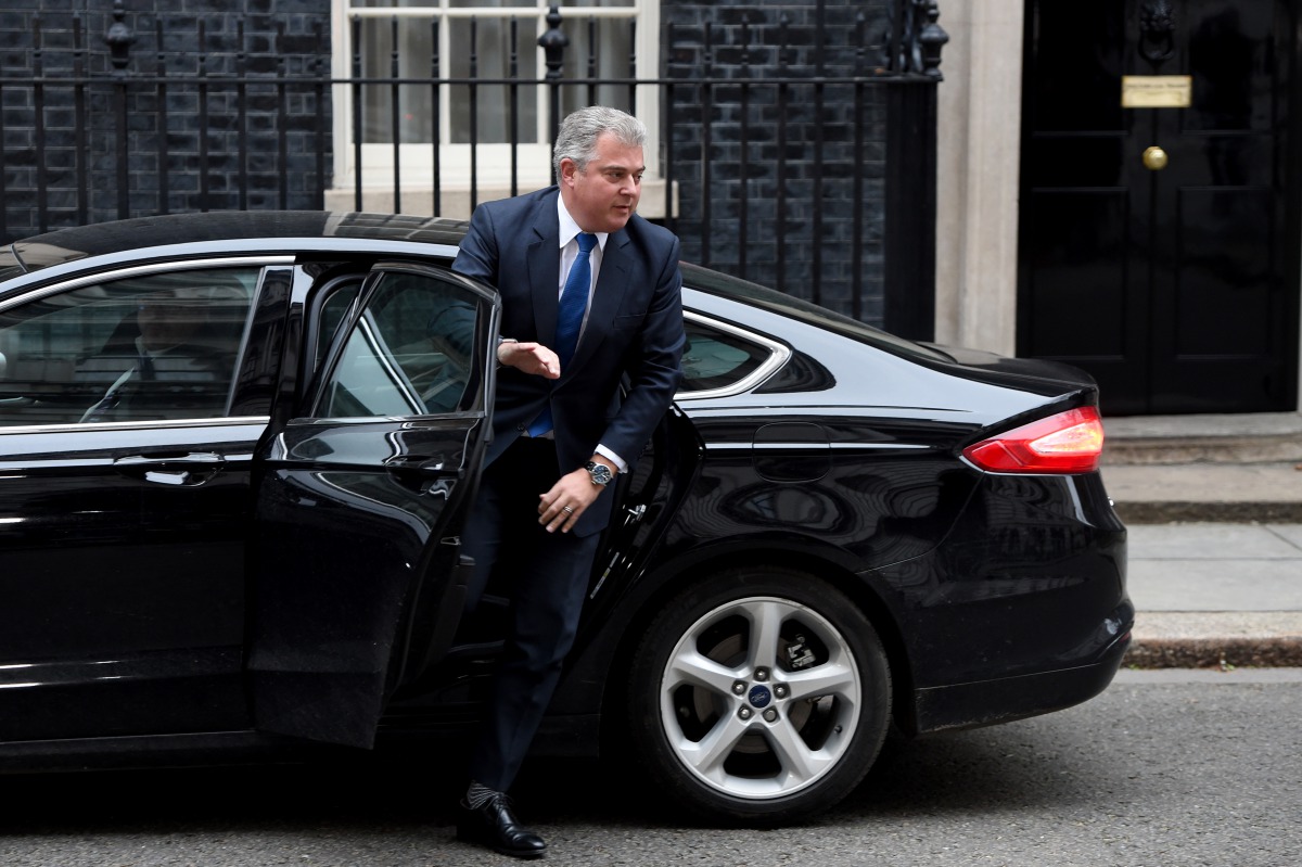 Britain's Minister of State for Immigration Brandon Lewis arrives at 10 Downing street as Prime Minister Theresa May reshuffles her cabinet in London, United Kingdom on January 8, 2018. (Kate Green - Anadolu Agency)