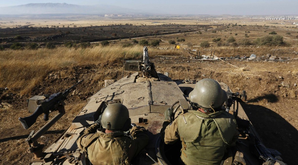 File photo of soldier on Israel-Syria border. Reuters  