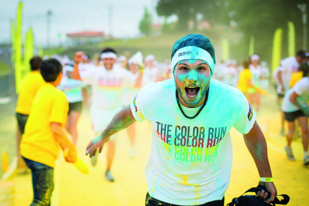 A file photo of participants at an earlier edition of The Color Run. 