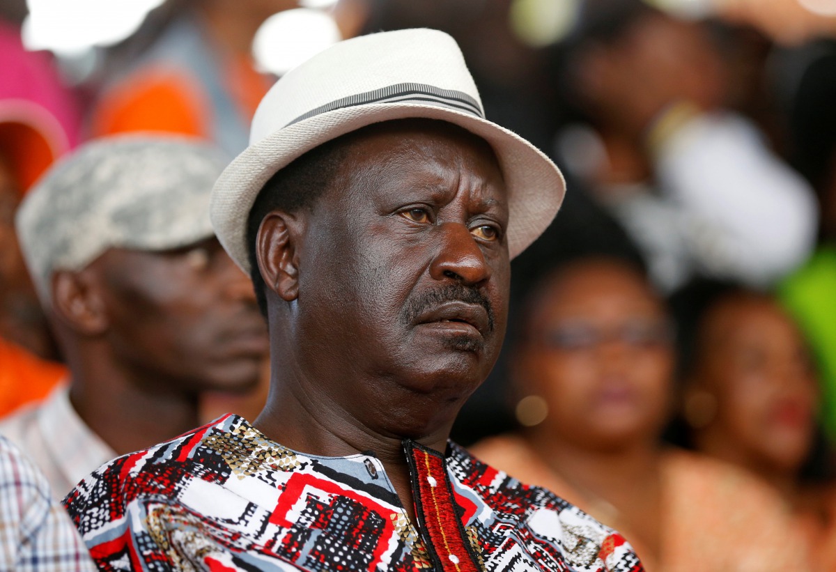 Kenyan opposition leader Raila Odinga attends a rally in Uhuru Park, Nairobi, October 25, 2017 (Reuters / Thomas Mukoya) 