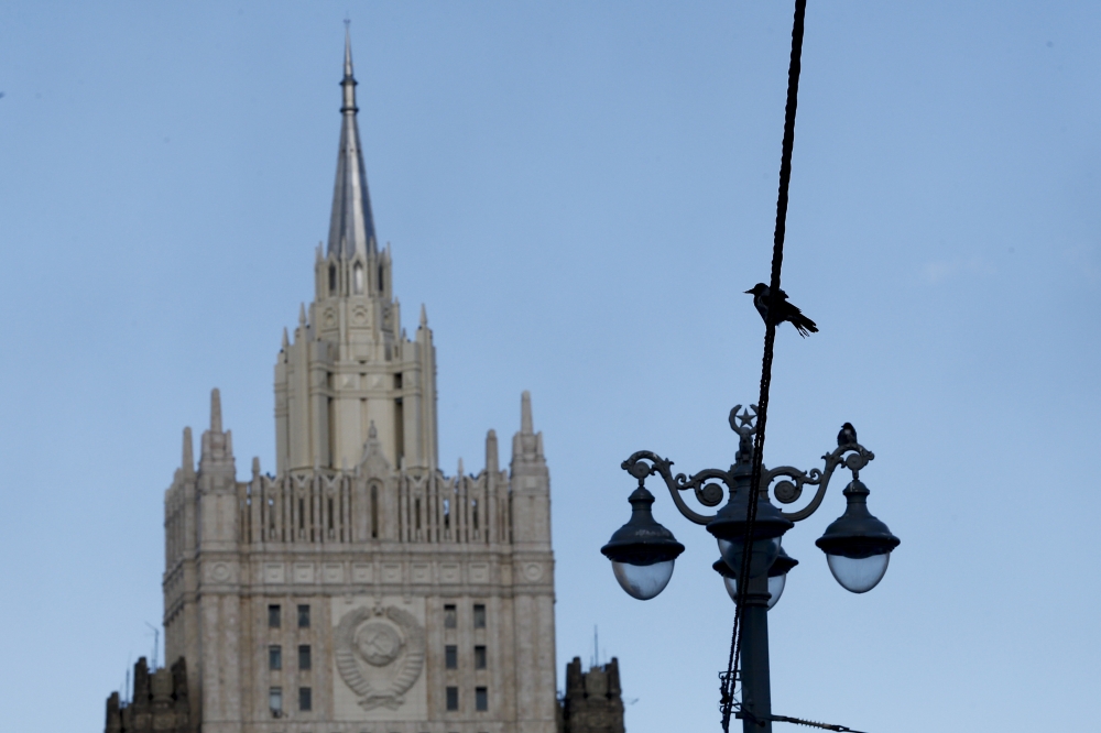 Ministry of Foreign Affairs of Russia main building is seen in Moscow, Russia on March 28, 2018.  Sefa Karacan - Anadolu