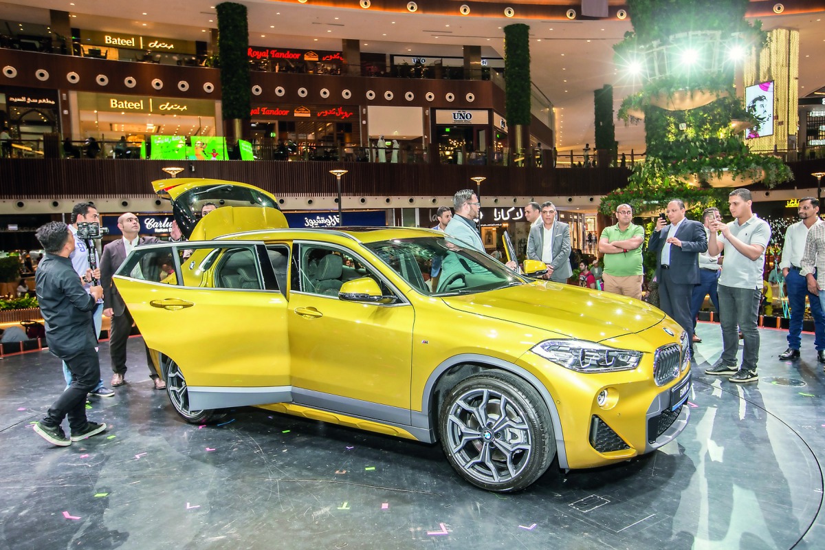 Visitors taking a closer look at the all-new BMW X2.