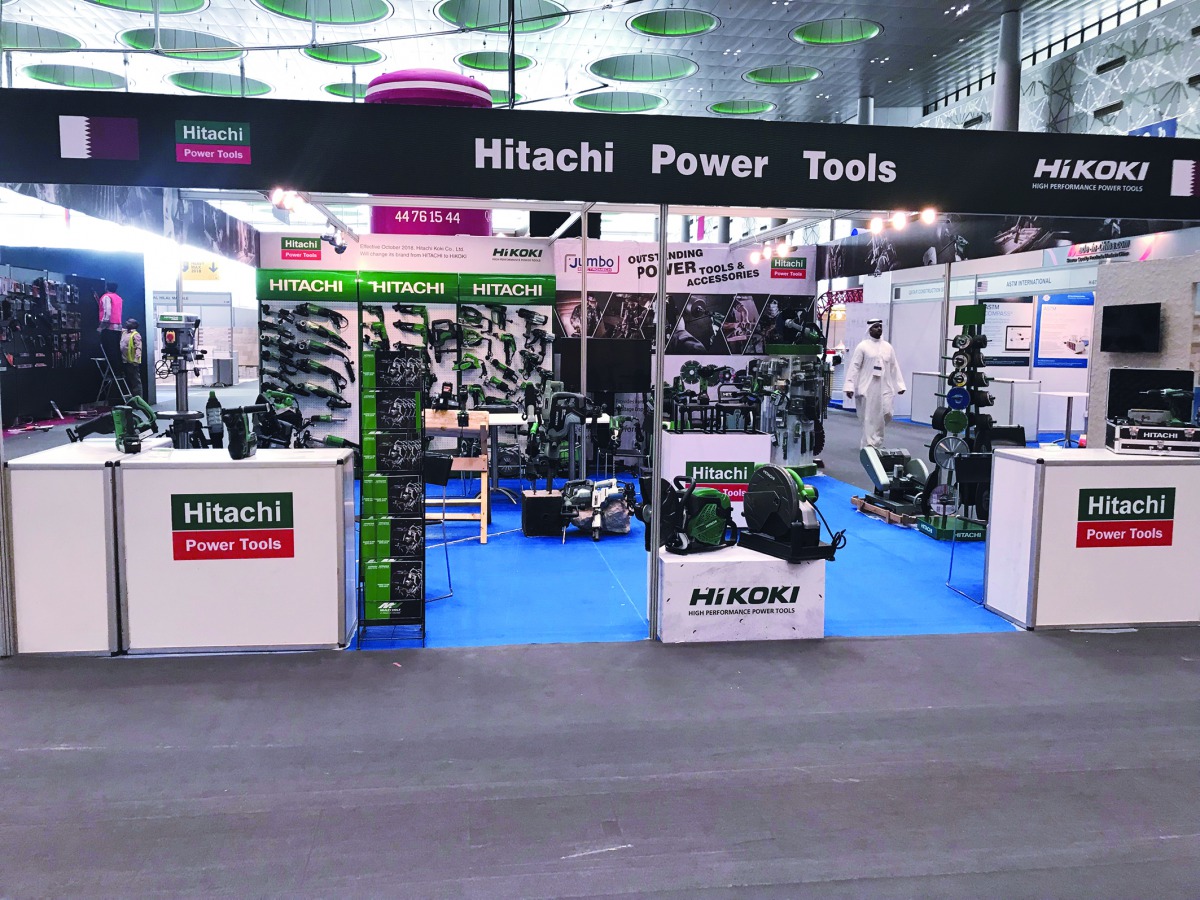 The Jumbo Electromech stall at Project Qatar at the Doha Exhibition & Convention Center.