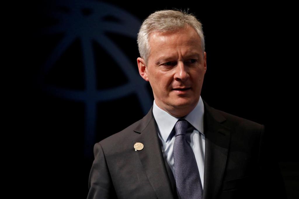 File photo of French Minister for the Economy and Finance Bruno Le Maire arrived at panel on the security-development nexus during IMF spring meetings in Washington, US, April 20, 2018. REUTERS/Aaron P. Bernstein