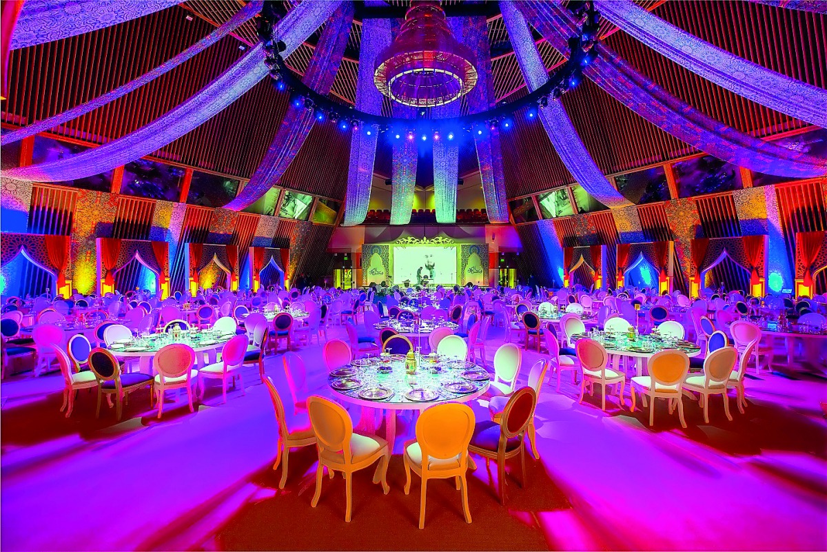 The ‘Turath Ramadan Tent’ at Al Majlis Ballroom at Sheraton Grand Doha Resort & Convention Hotel.
