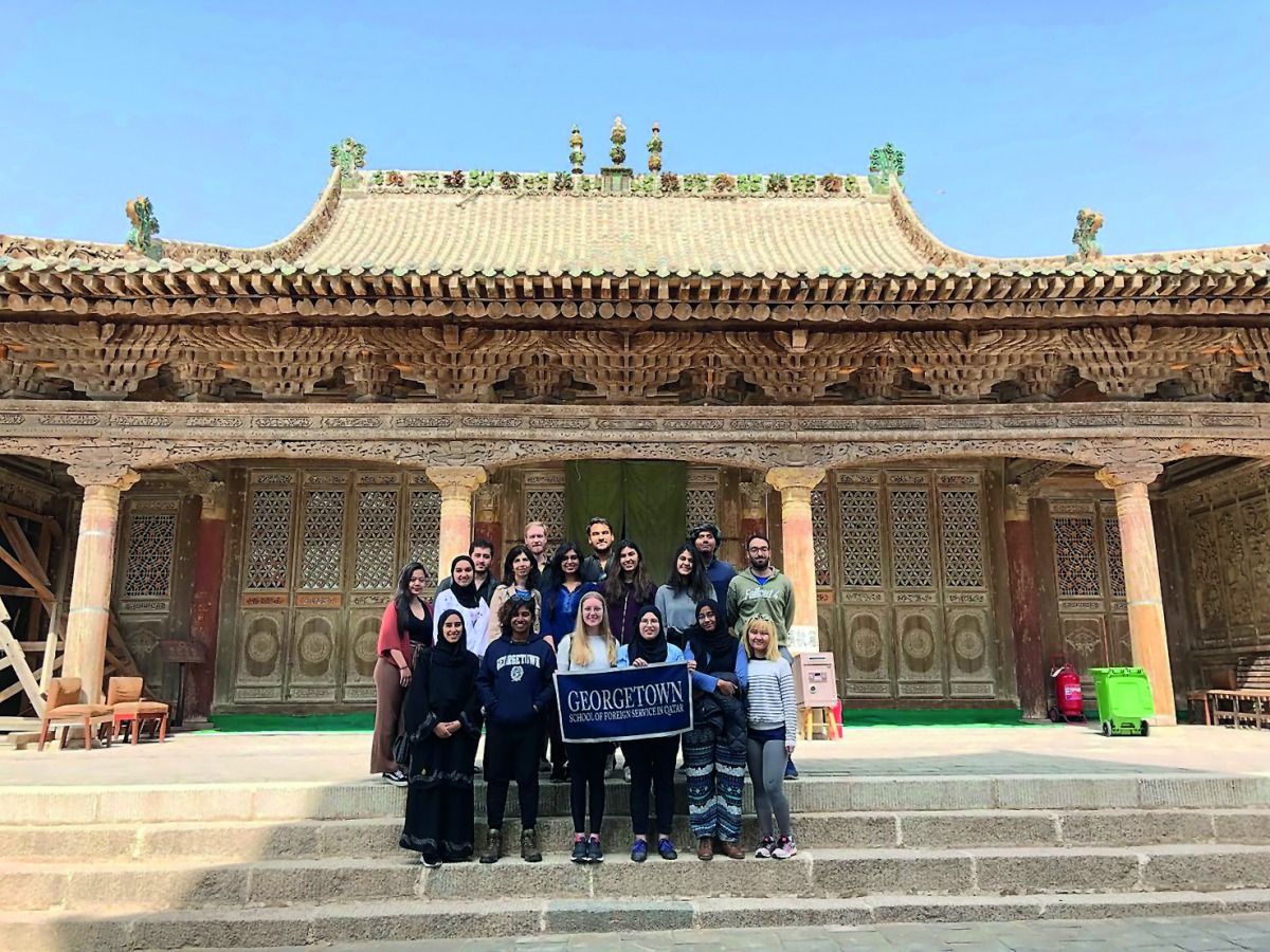 The students during their visit to China. 