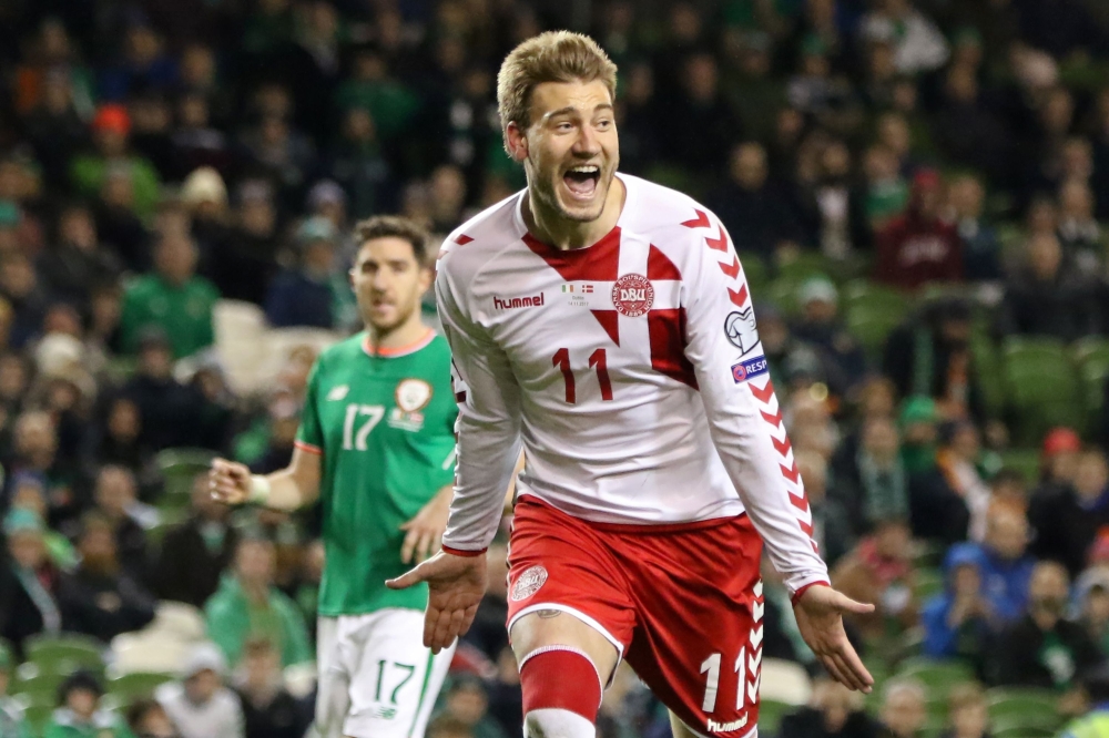 Denmark's striker Nicklas Bendtner. AFP / Paul FAITH
