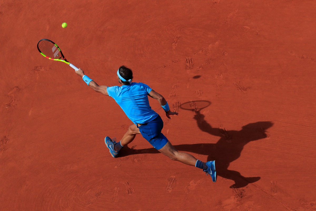 Spain’s Rafael Nadal in action during his semi final match against Argentina’s Juan Martin Del Potro. Reuters/Gonzalo Fuentes