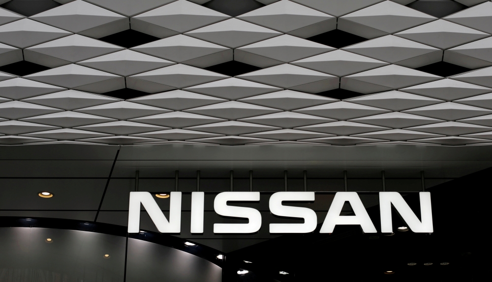 The logo of Nissan Motor Co is seen at its showroom in Tokyo, Japan February 9, 2017. REUTERS/Toru Hanai/File Photo