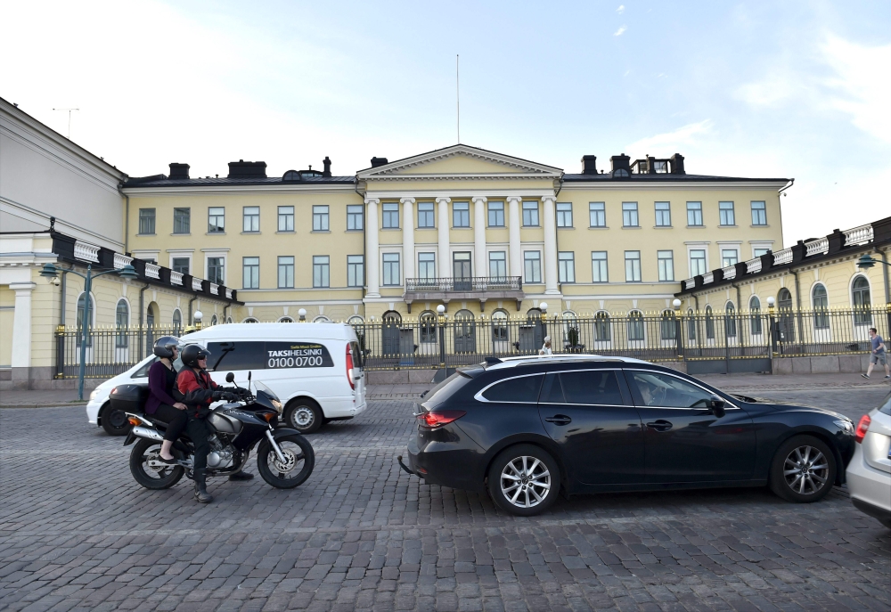 The Presidential Palace is pictured in Helsinki, Finland on July 12, 2018. US President Donald Trump meets his Russian counterpart Vladimir Putin in the Presidential Palace for the Helsinki Summit on July 16, 2018. AFP / Lehtikuva / Emmi Korhonen