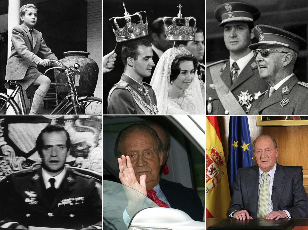 Spain's ex-king Juan Carlos in his life's key moments