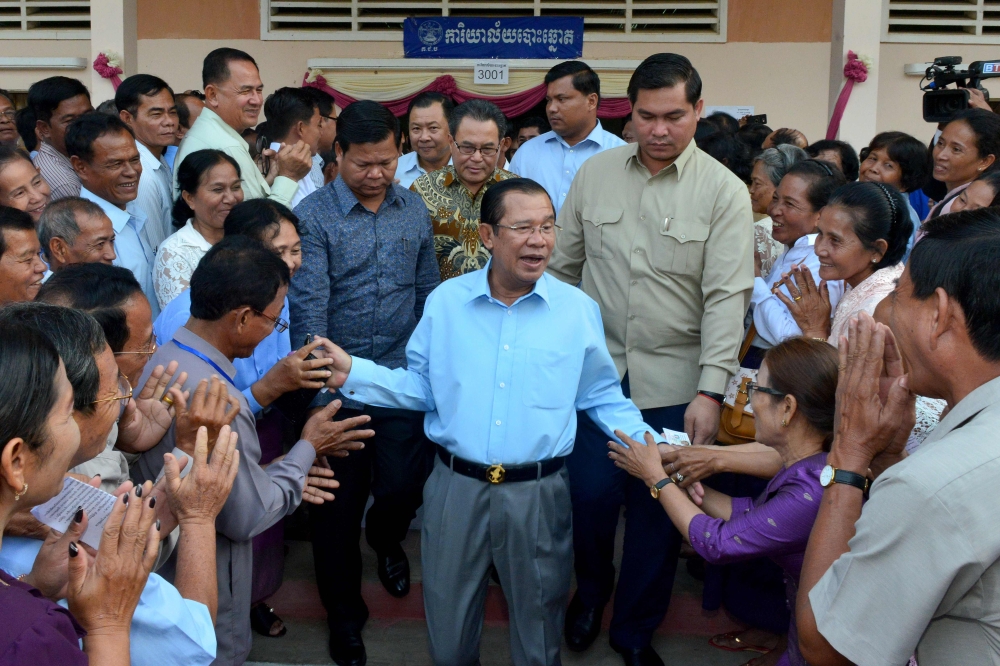 File photo of HunSen. AFP