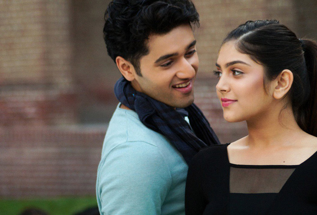 Still of the actors Utkarsh Sharma (L) and Ishitha Chauhan form the movie Genius.