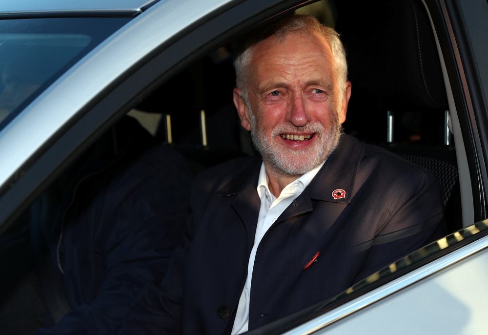 Britain's Labour Party Leader Jeremy Corbyn leaves a vigil for peace in Yemen during the annual Labour Party Conference in Liverpool, Britain, September 23, 2018. REUTERS/Hannah McKay