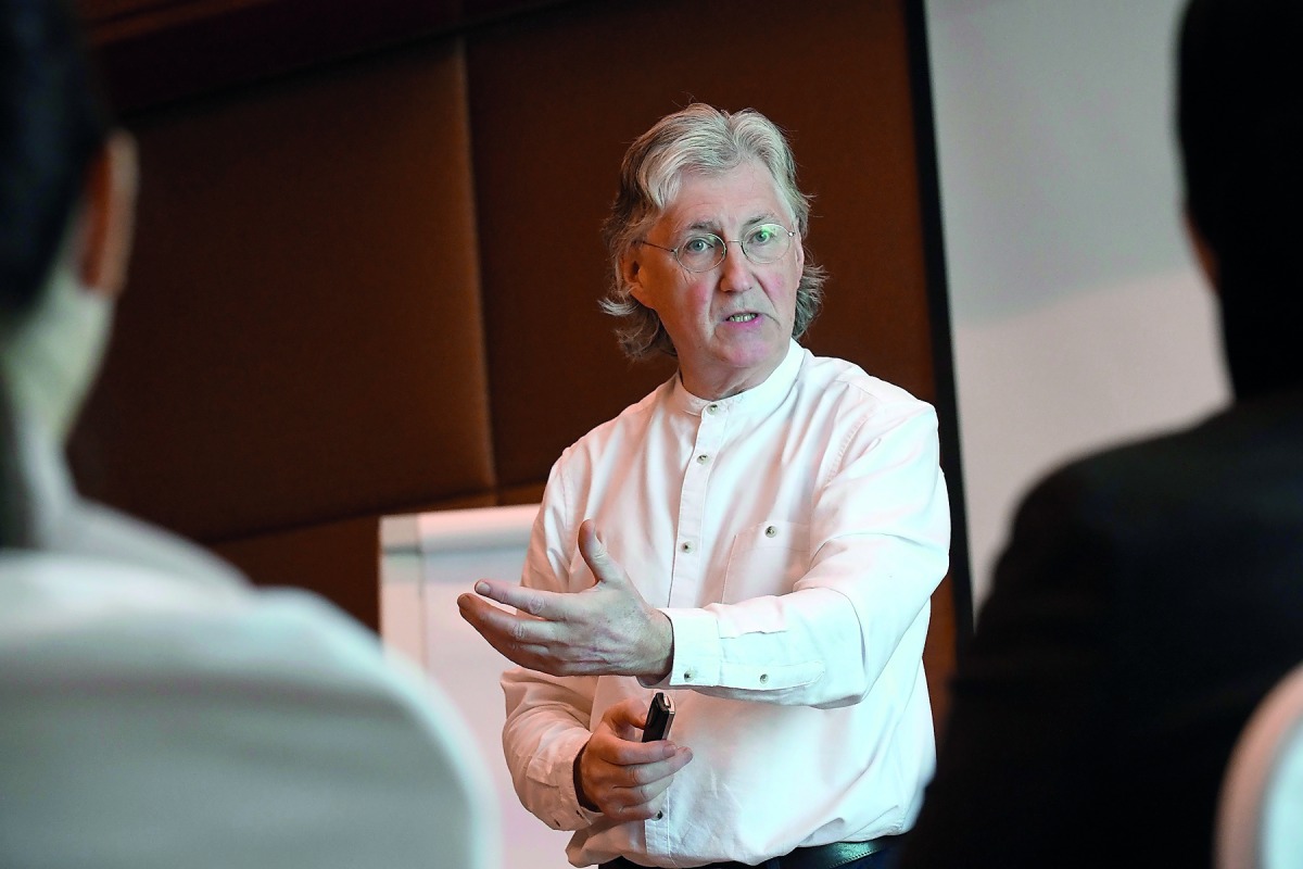 Dr David Reilly from Scotland speaking during the course.