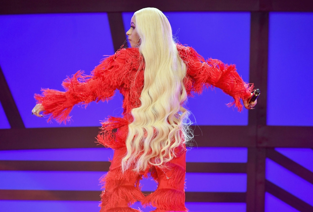 US rapper Cardi B performs onstage during the 2018 Global Citizen Festival: Be The Generation in Central Park on September 29, 2018 in New York City. / AFP / Angela Weiss