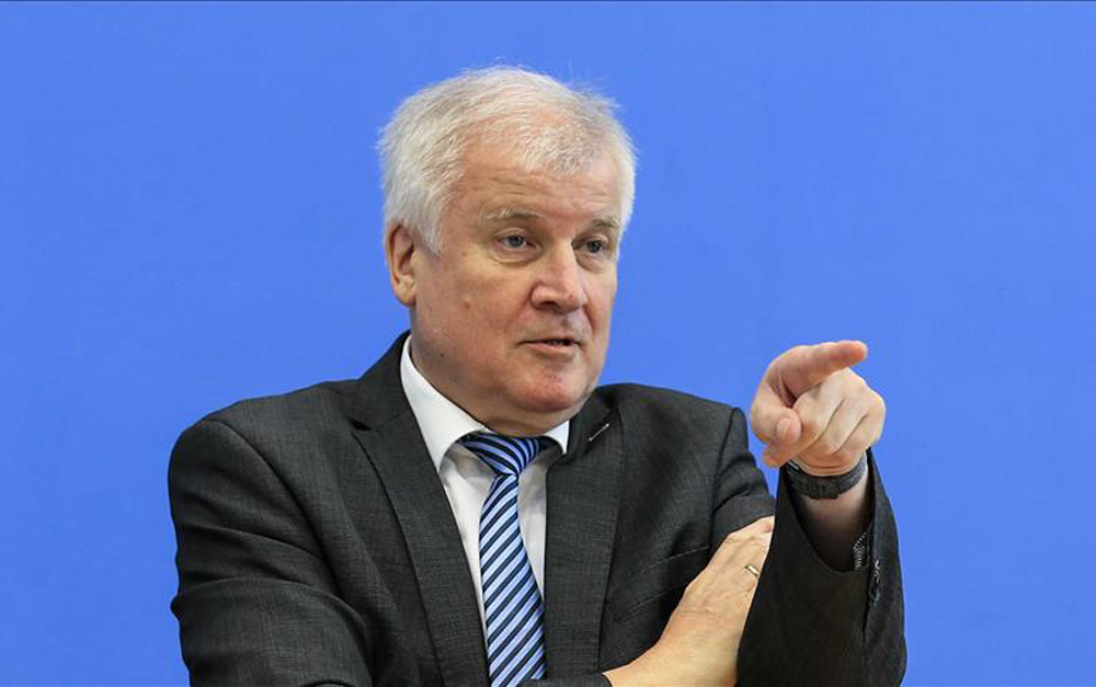 German Interior Minister Horst Seehofer speaks during a press conference to present the German government's framework on immigration policy for skilled workers on October 2, 2018 in Berlin, Germany. Abdülhamid Ho?ba? - Anadolu 