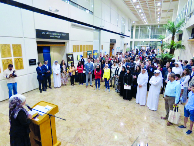 A large number of students attended the fair. 