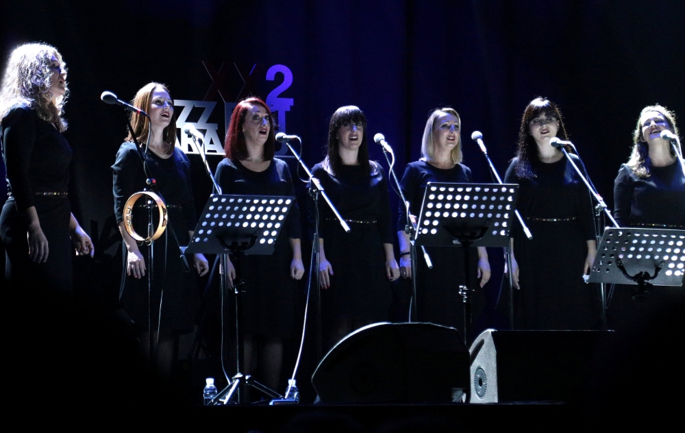 Vocal ensemble Corona performs during the 22nd Jazz Fest in Sarajevo, Bosnia and Herzegovina November 4, 2018. Reuters/Stringer 