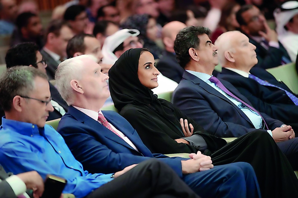 H E Sheikha Hind bint Hamad Al Thani, Vice-Chairperson and CEO of Qatar Foundation, attending the 10th Annual Forum of Qatar National Research Fund.