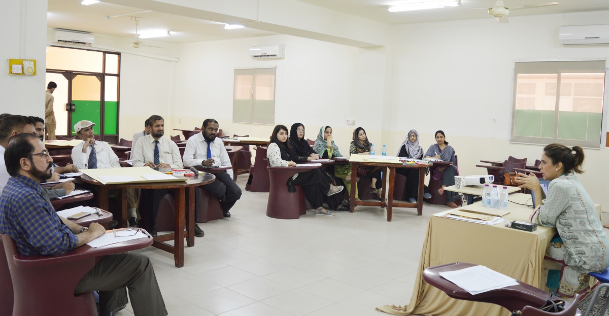 Teachers of Pakistan International School during the workshop.