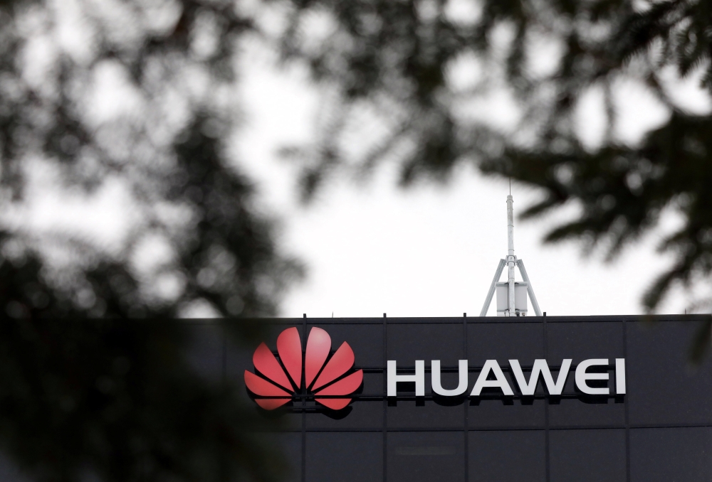 The Huawei logo is pictured outside their research facility in Ottawa, Ontario, Canada, December 6, 2018. REUTERS/Chris Wattie