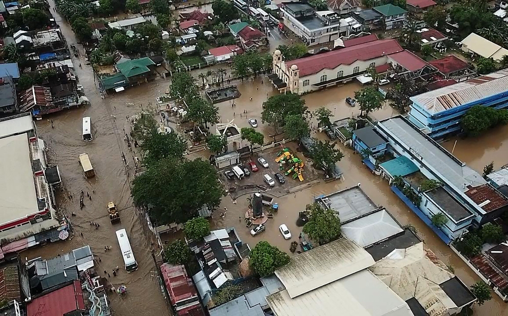 This general view shows a flooded area in the town of Baao in Camarines Sur province on December 30, 2018. AFP 