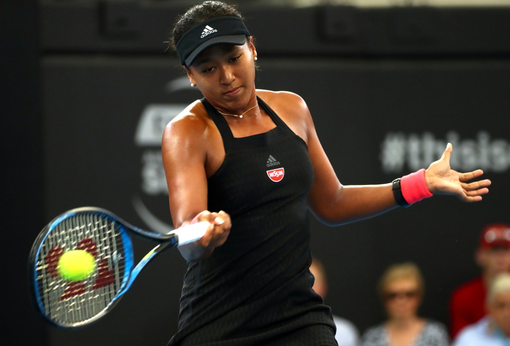  Japan's Naomi Osaka in action during her match against Ukraine's Lesia Tsurenko REUTERS/Patrick Hamilton