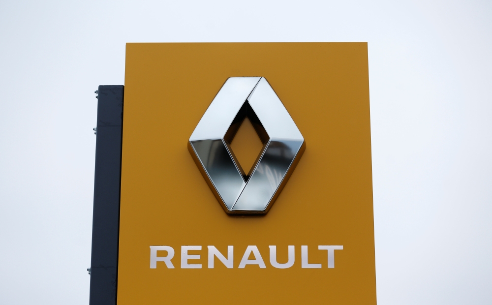 The logo of French car manufacturer Renault is seen at a dealership of the company in Strasbourg, France, January 10, 2019. Vincent Kessler \ REUTERS