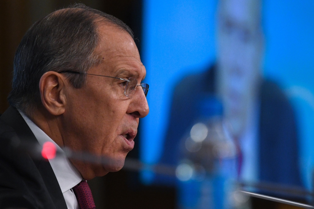Russian Foreign Minister Sergei Lavrov gives his annual press conference in Moscow on January 16, 2019. / AFP / Kirill KUDRYAVTSEV
