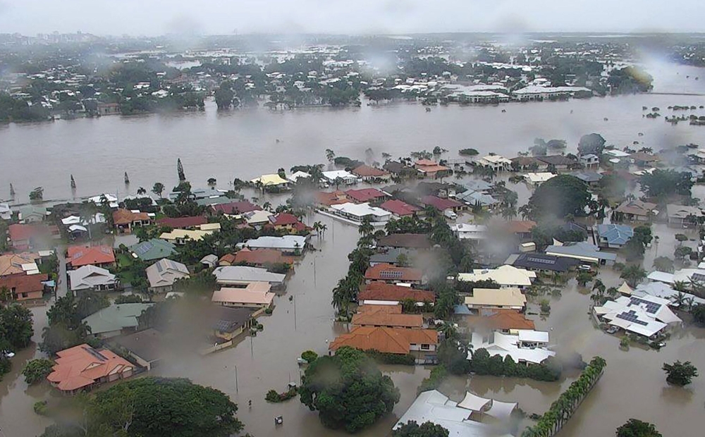 This handout from the Queensland Fire and Emergency Services (QFES) taken and received on February 4, 2019, shows flooding in Townsville. AFP PHOTO / QUEENSLAND FIRE AND EMERGENCY SERVICES 