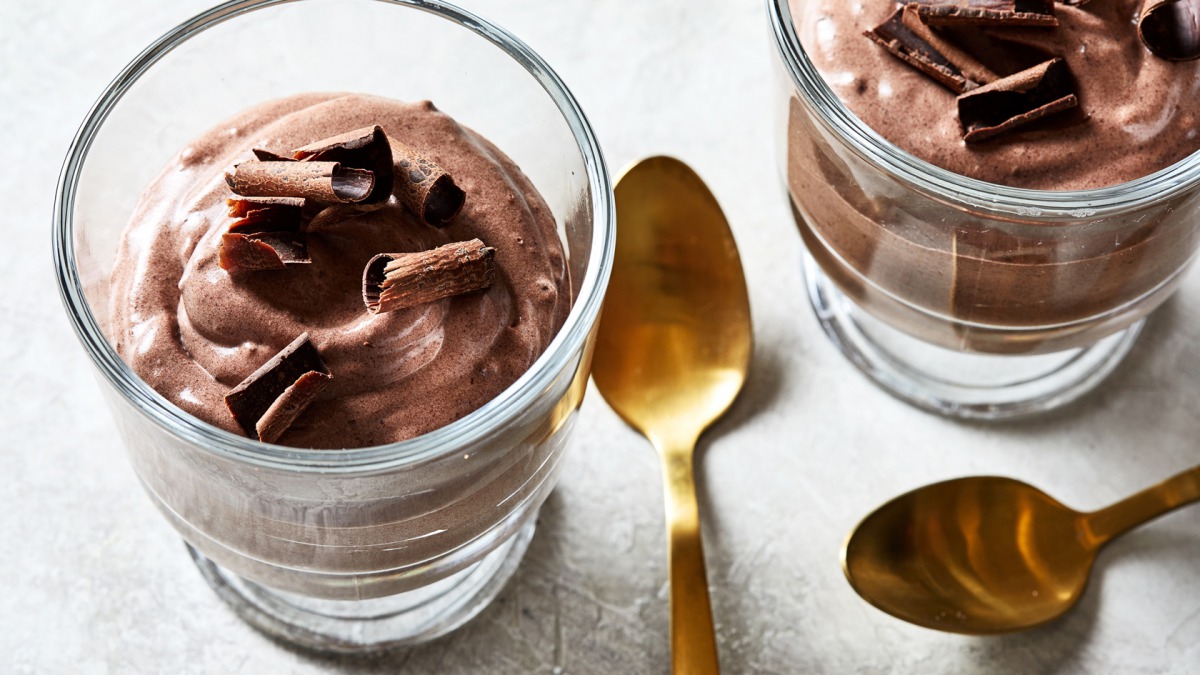 Chocolate Almost-Mousse. Photo by Stacy Zarin Goldberg for The Washington Post.
