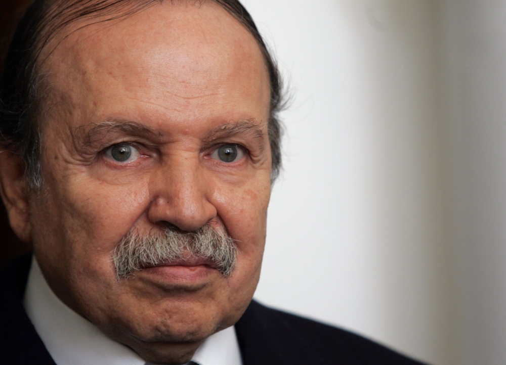 FILE PHOTO: Algerian President Abdelaziz Bouteflika. AFP / FAYEZ NURELDINE
