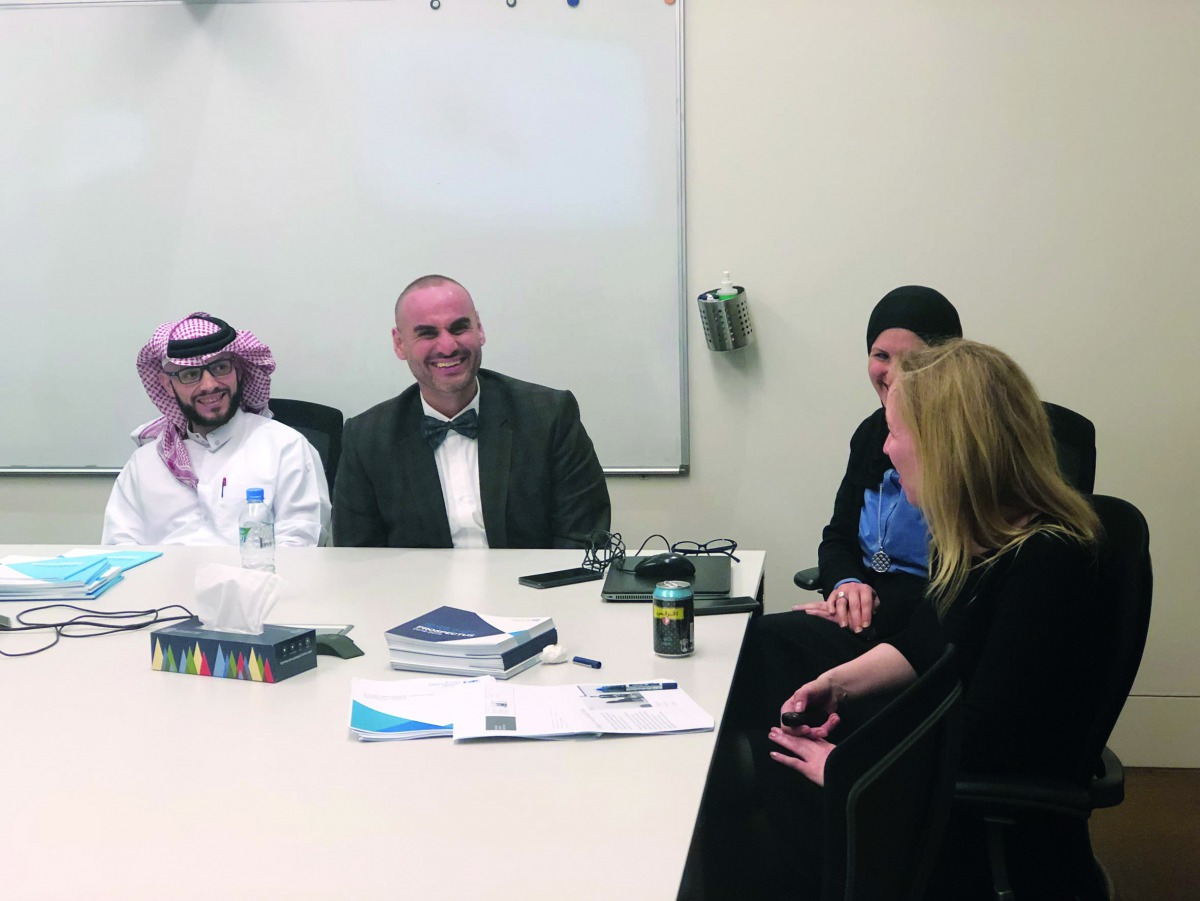 A view of the information session.