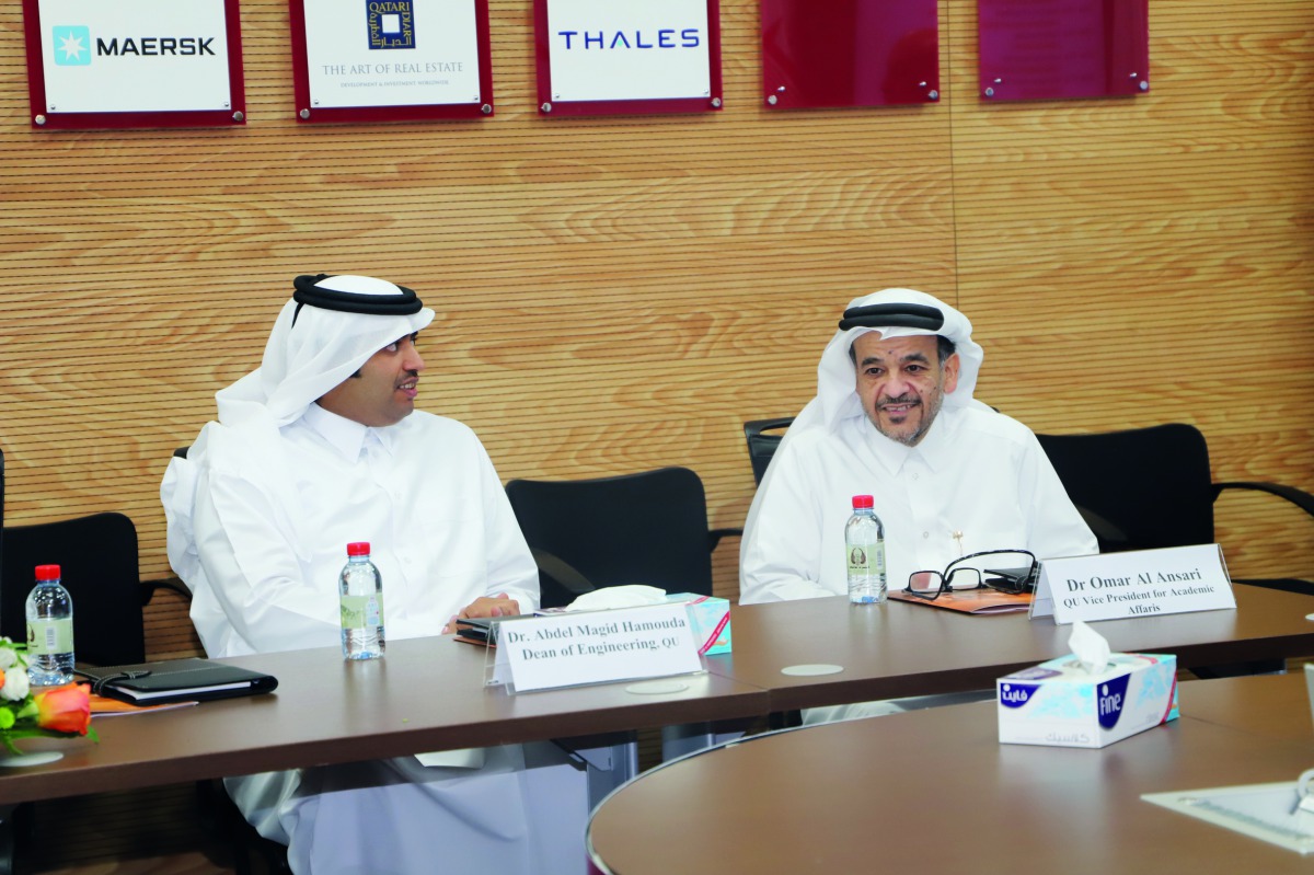 The officials of Qatar University at CENG’s Engineering Education Week.