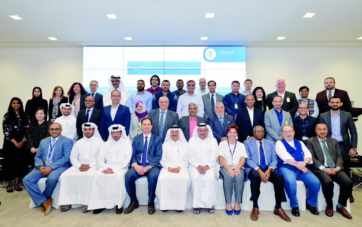 The participants of the workshop organised by Qatar Environment and Energy Research Institute.