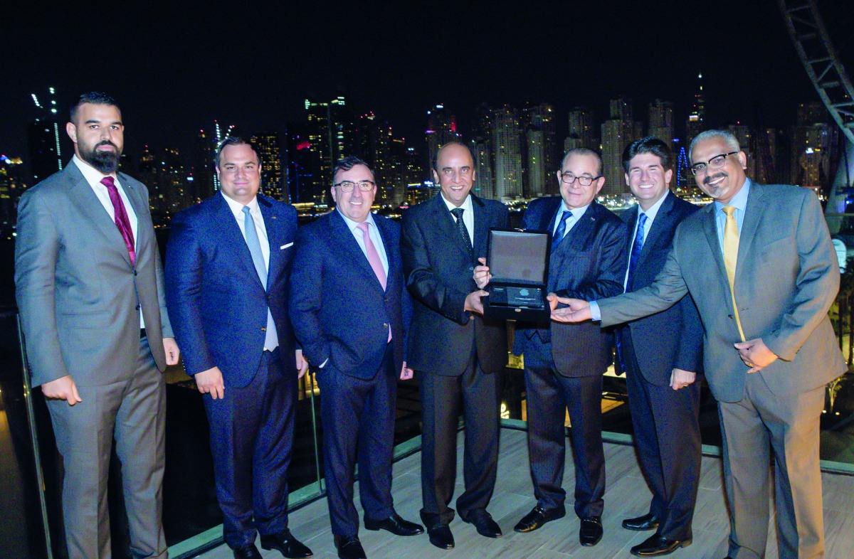 The Mannai Auto Group officials with the award.