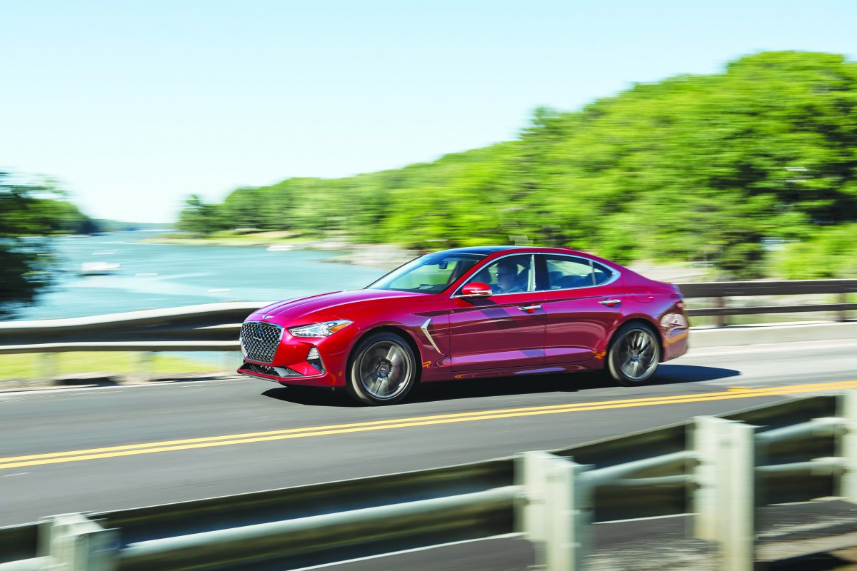 The award winning Genesis G70. 