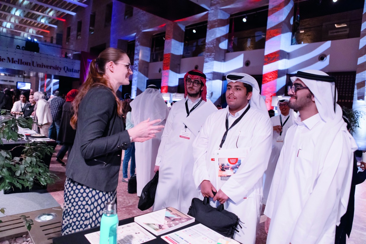 Students during the Marhaba Tartans event.
