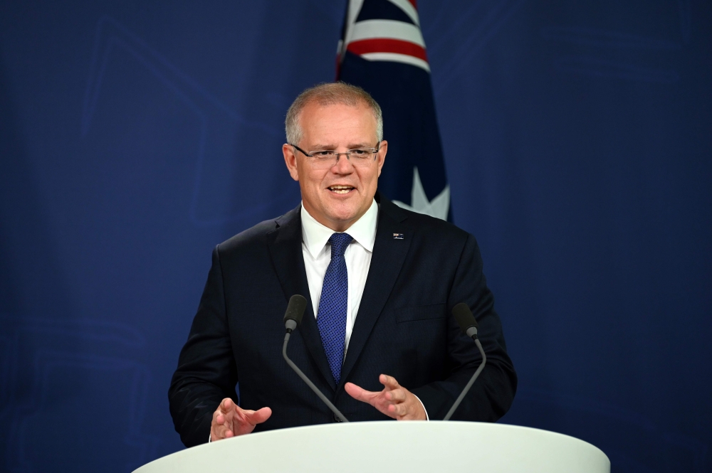 File picture of Australian Prime Minister Scott Morrison
