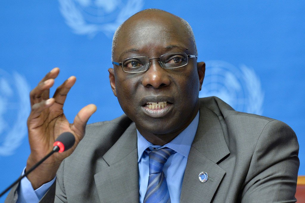 Adama Dieng urged Europe's centre-left to do more to oppose a resurgence of xenophobia, alluding to a spreading backlash over an influx of migrants since 2015 that propelled far-right populists into national parliaments across Europe. (Twitter/@UNGeneva) 