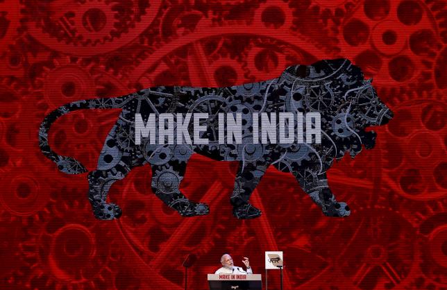 Narendra Modi during Make in India lauch (Reuters) 