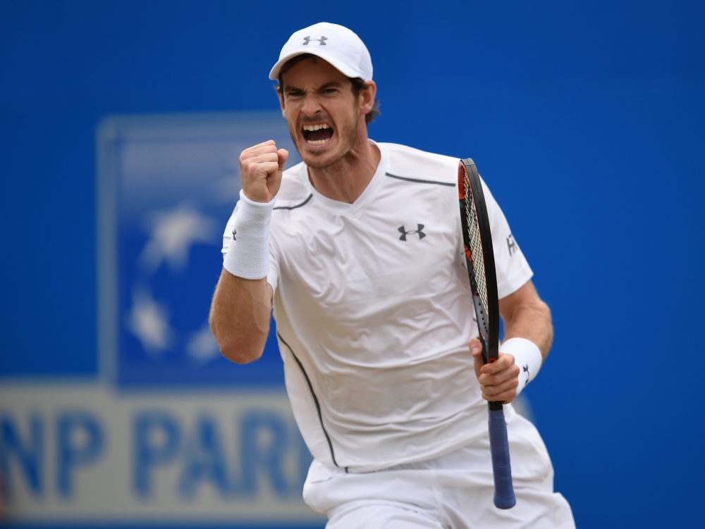 FILE PHOTO: Great Britain's Andy Murray celebrates during the final Action Images via Reuters / Tony O'Brien 
