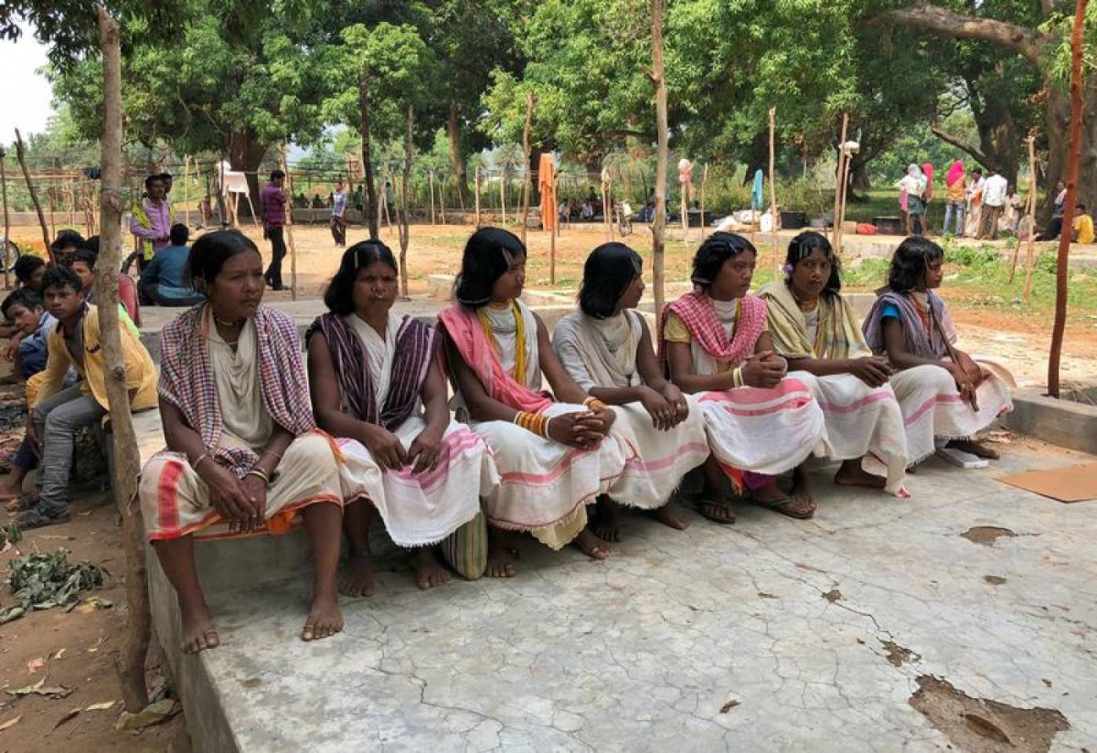Members of the Dongria Kondh tribe attend a protest demanding the ouster of a Vedanta Limited alumina plant in Lanjigarh in the eastern state of Odisha, India, June 5, 2018 Reuters/Krishna N Das 