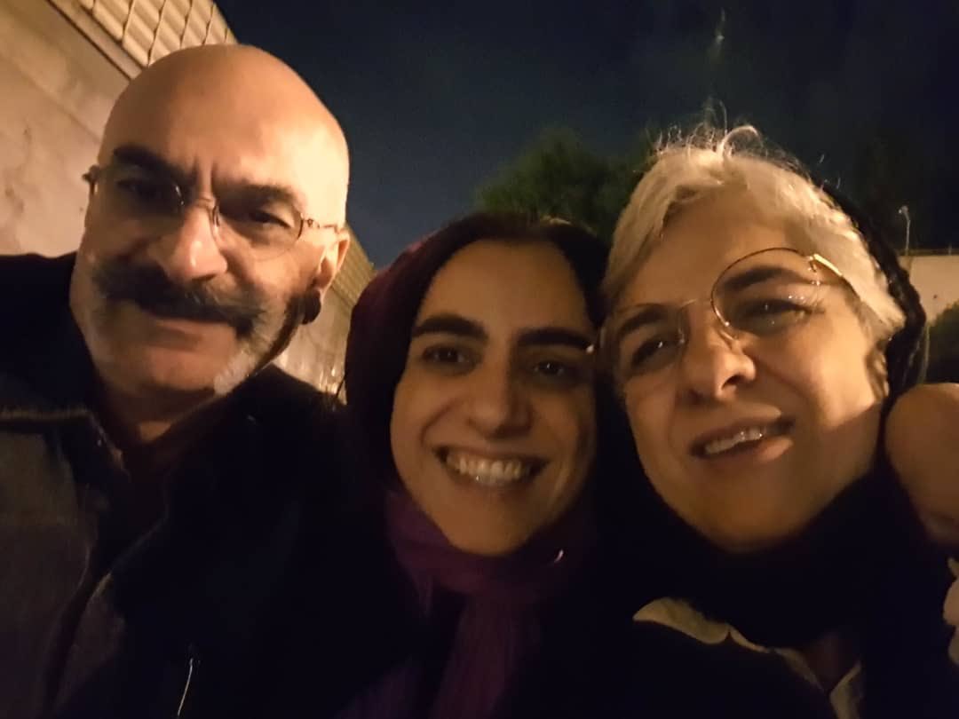 A London-based British Council employee, Aras Amiri, (centre) was arrested in Iran in 2018 during a trip to visit relatives. It was not immediately clear if she was the person whose sentencing was announced on Monday.