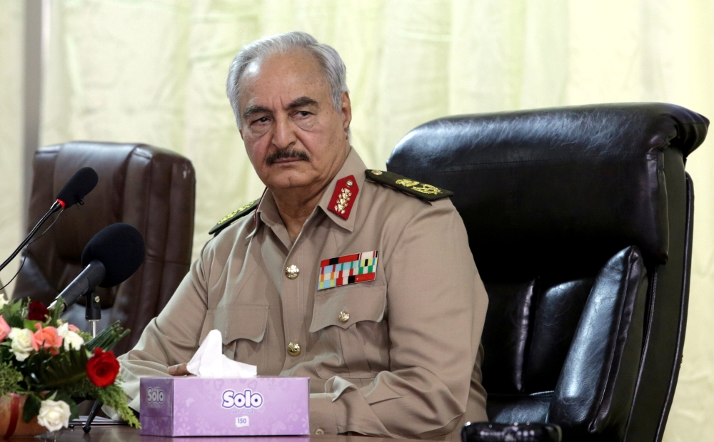Khalifa Haftar attends General Security conference in Benghazi, October 14, 2017. Reuters / Esam Omran Al-Fetori